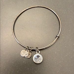 Alex and Ani | clear gem bracelet